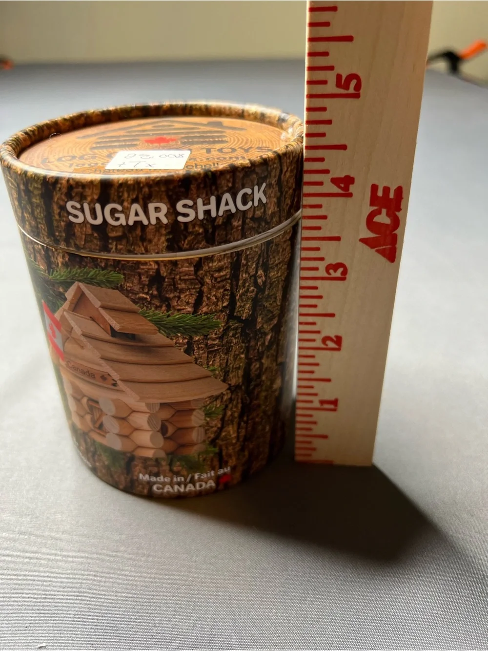Log Cabin Toys Château Sugar Shack Wooden Building Kit 45 Pieces Made in Canada